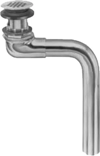 Stainless Steel Handicap Grid Strainer, 1-1/4' X 9" And 5-3/4" Offset With Overflow