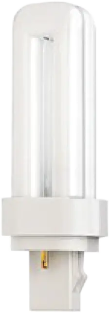 Satco Double Twin Tube Pin-Based Compact Fluorescent Lamp; 13 watt; 4100K; 82 CRI; G24Q-1 (4-Pin) Base