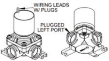 Willoughby EBL Battery Powered Solenoid 6V Dc Plugged Left