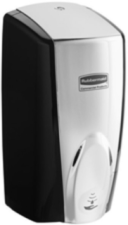 Rubbermaid Auto Foam Wall Mount Soap Dispenser Black And Chrome
