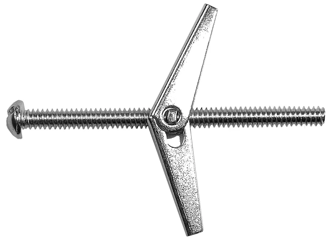 Zinc Plated Steel Toggle Bolt, 1/8" x 2"
