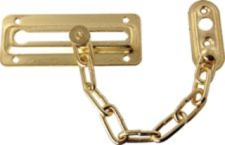 Polished Brass Chain Door Guard