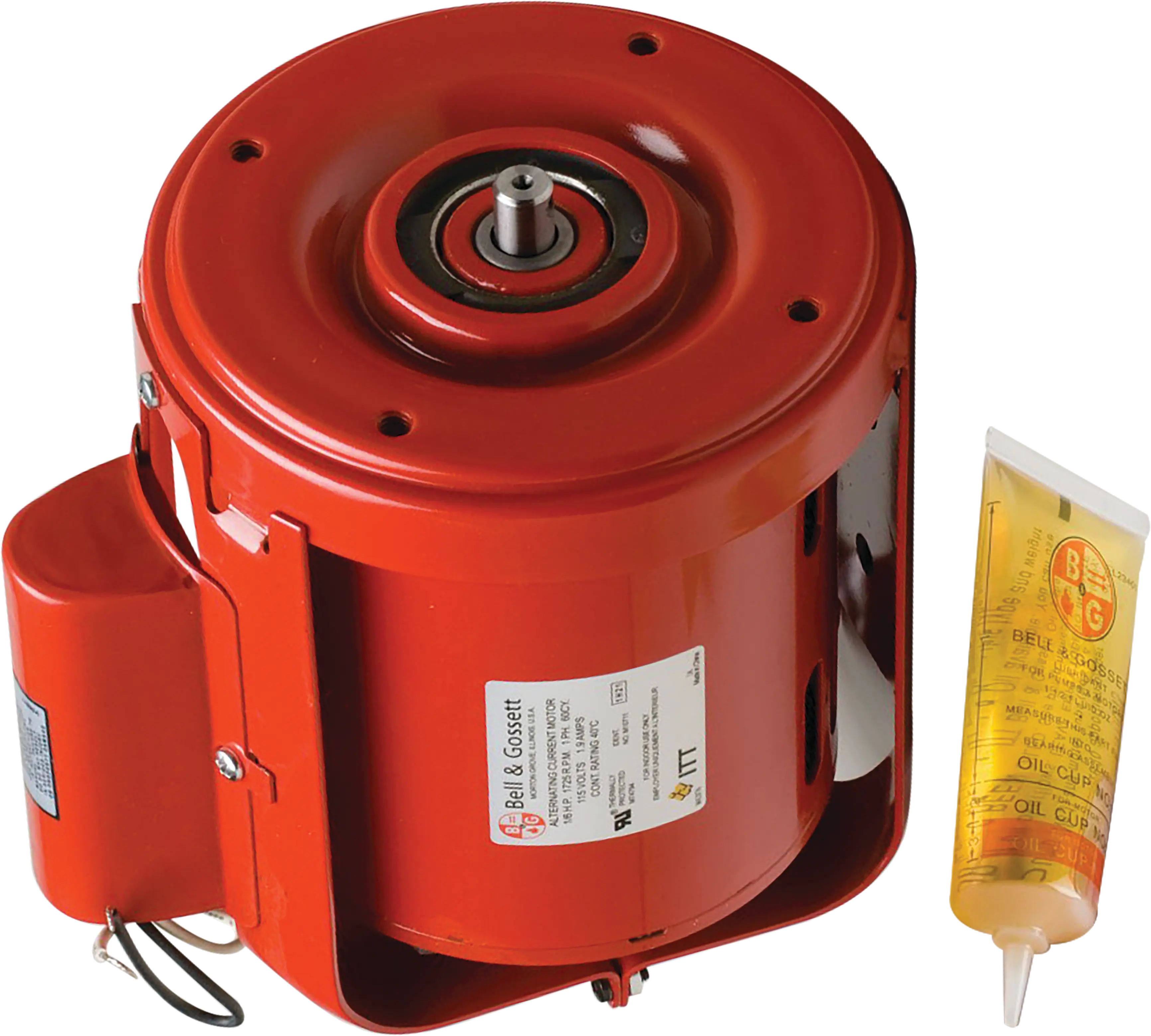 Bell & Gossett Old Style 1/6 HP Motor (6" Dia) 115 volt