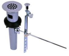 Watco IdealLav® with Stopper and Plastic Grid, Brushed Nickel