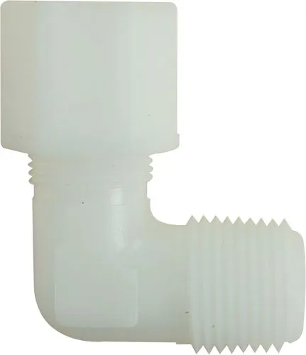 Nylon 90° Elbow, 1/2"OD X 3/8" MPT