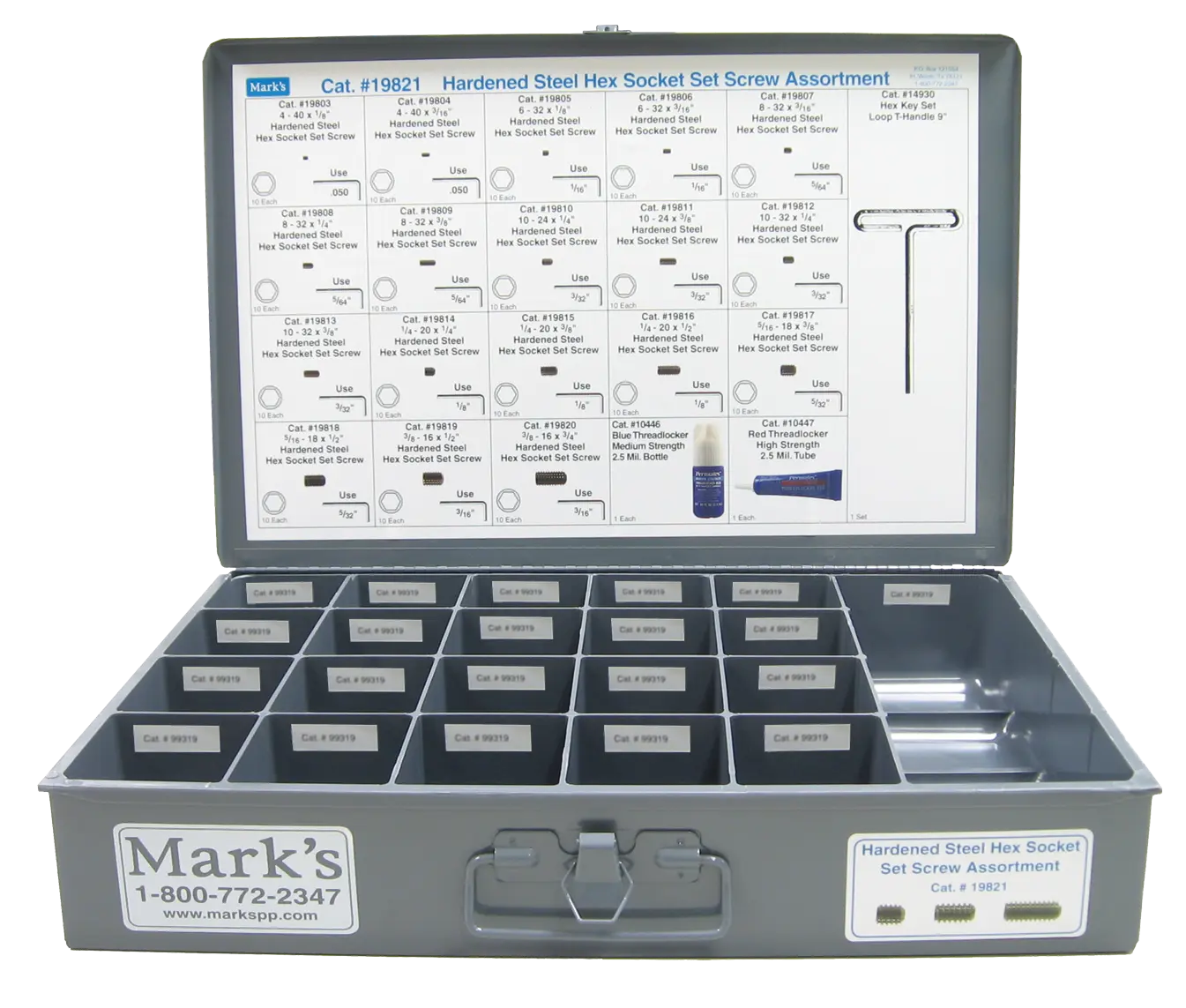 Hardened Steel Hex Socketset Screw Assortment