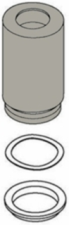 Kohler Vibrant Brushed Nickel Short Handle Bonnet (1 15/16") Kit