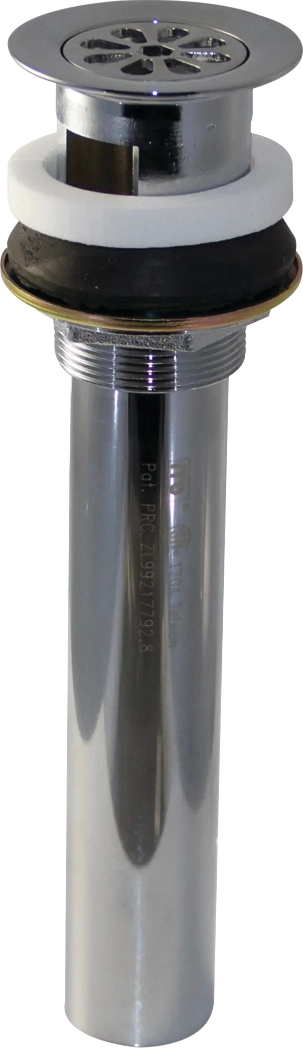 SunCraft Industries Grid Drain With Removable Center, Chrome Plated