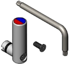 T&S Brass Ade Temperature Adjustment Lever Handle & Screw Kit