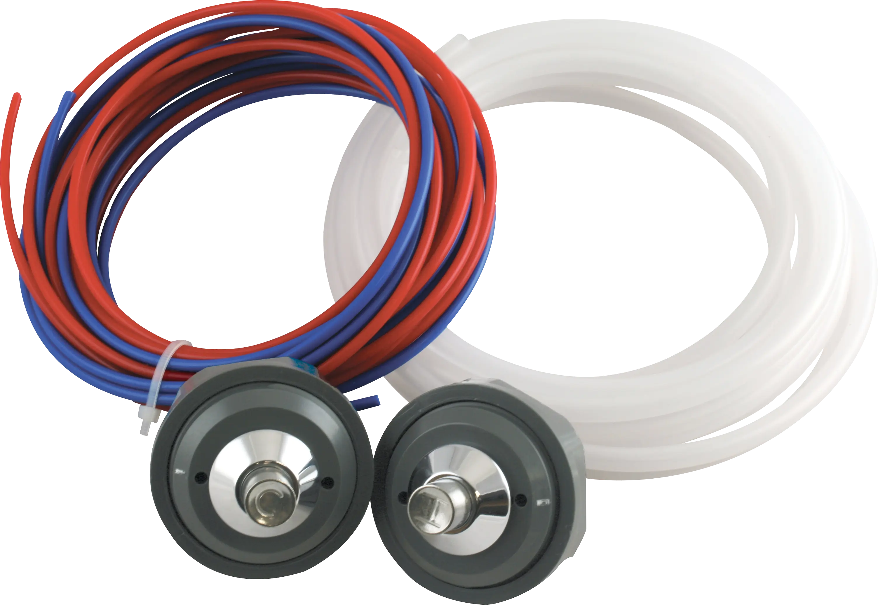 Acorn Dual Temp Hot & Cold Push Button Assembly with  Hoses Less Valves