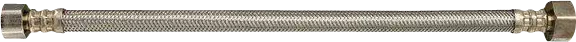Stainless Steel Braided Supply, 1/2" Compression X 1/2" FPT X 16"