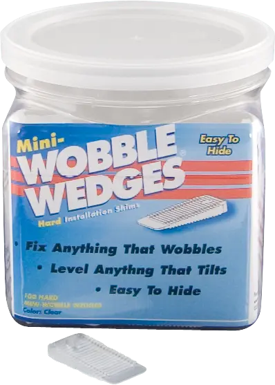 Clear Hard Mini Wobble Wedges® (100 Pack)