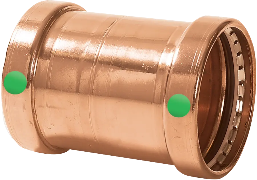 3" Viega ProPress XL Coupling No Stop