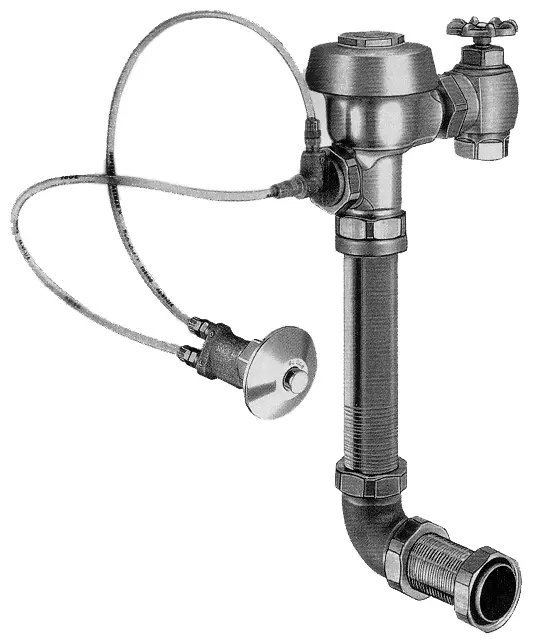 Sloan Royal Prison Urinal Flush Valve With Panel Mount Actuator, 3.5 GPF
