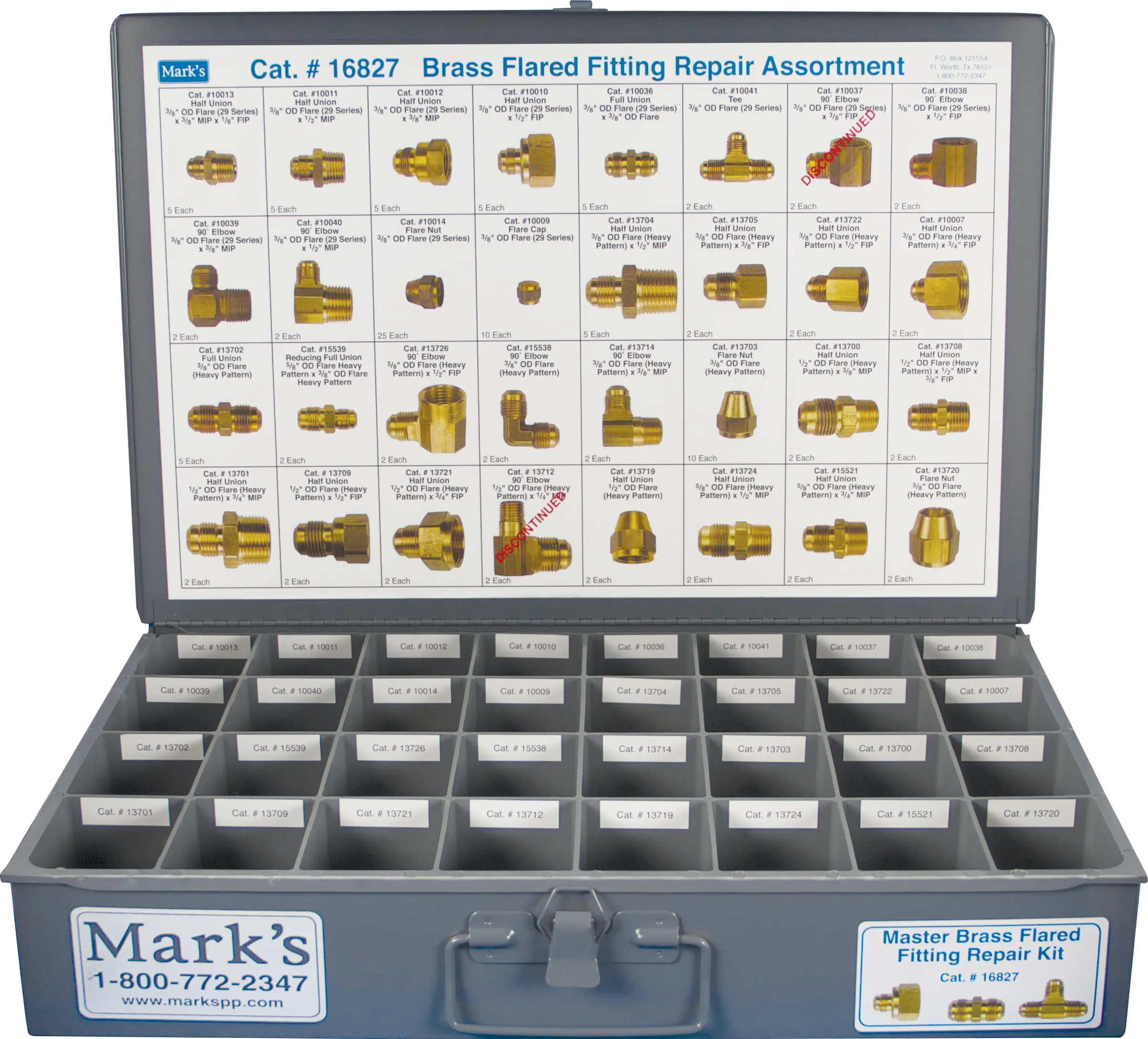 Master Brass Flared Fittings Kit Complete