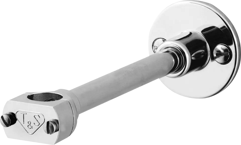 T&S Brass Wall Bracket Made Of Solid Brass For 3/8" Pipe
