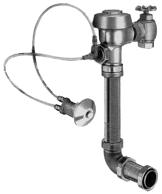 Sloan Prison Urinal Flush Valve, 0.5 GPF, 12-3/4" LDIM
