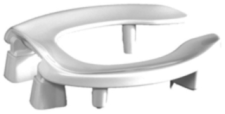 Centoco Commercial Heavy Duty Medical Assisted 3" Raised Toilet Seat