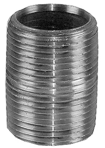 3/4" x Close Black Seamless Nipple