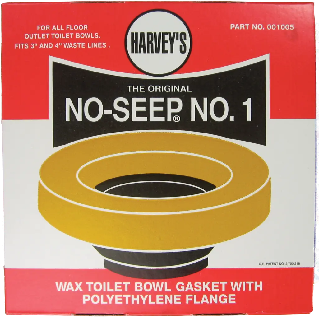 Harvey #1 No-Seep Closet Wax Gasket with 4" x 3" Horn