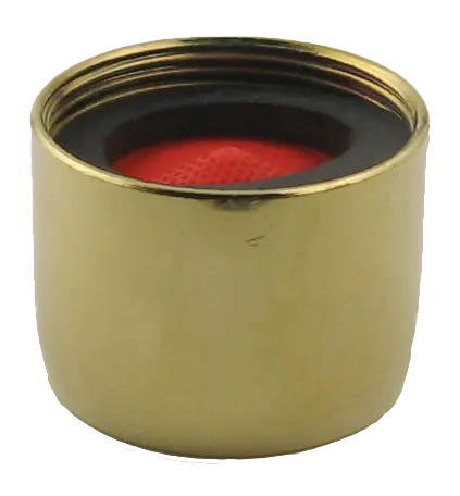 Polished Brass Large Female Threaded Aerator 2.2 GPM 55/64" – 27