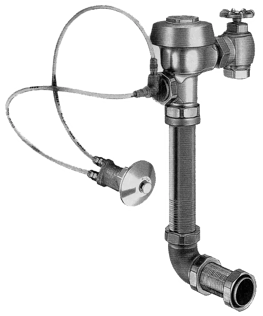 Sloan Royal Prison Urinal Flush Valve With Panel Mount Actuator, 1.5 GPF