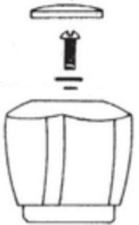 Speakman Hot Acrylic Handle Assembly