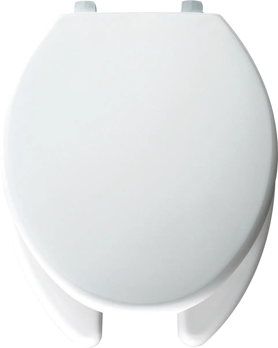 Bemis Hospitality Elongated Open Front Toilet Seat White