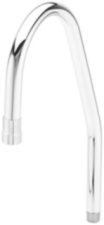 T&S Brass Rigid Surgical Bend Nozzle With 2.Gpm V/R Laminar Flow Device