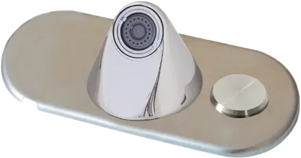 BestCare Ligature Resistant Faucet with Electronic Valve and Piezo Pushbutton, Single Temperature.with 4” Centerset
