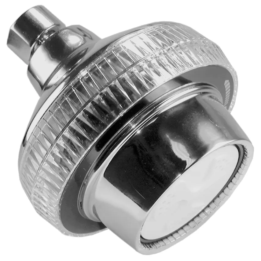 Massage Shower Head, Chrome body, white face