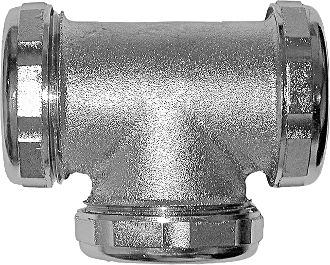 Waste Tee, 1-1/2" Satin
