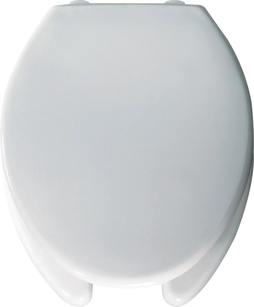 Bemis 3" Raised Elongated Plastic Toilet Seat White Never Loosens with Extra Stability wiht Cover