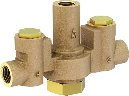 Acorn 1/2" Thermostatic Mixing Valve, less Thermometer