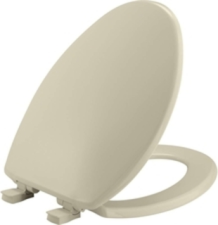 Bemis Elongated Closed Front Slow Close Seat With Cover Bone