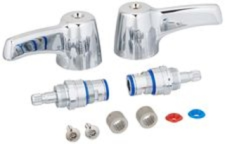 Delta Two 3" Hooded Blade Handle W/Screw, Indexes, Rh & Lh Cer-Teck Cartridges And 2 Alignment Inserts
