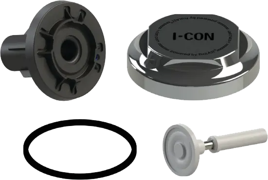 I-CON Cobalt Exposed Cap Flush Valve Retrofit 1.1GPF Sloan No Override