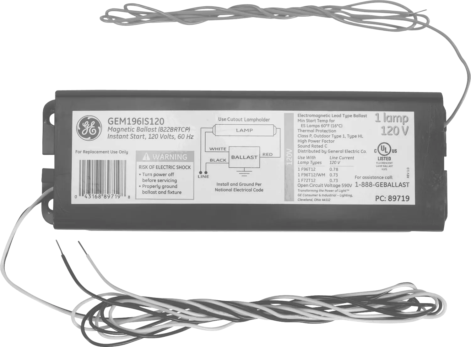 Fluorescent Ballast 50W 55W 60W 75W
