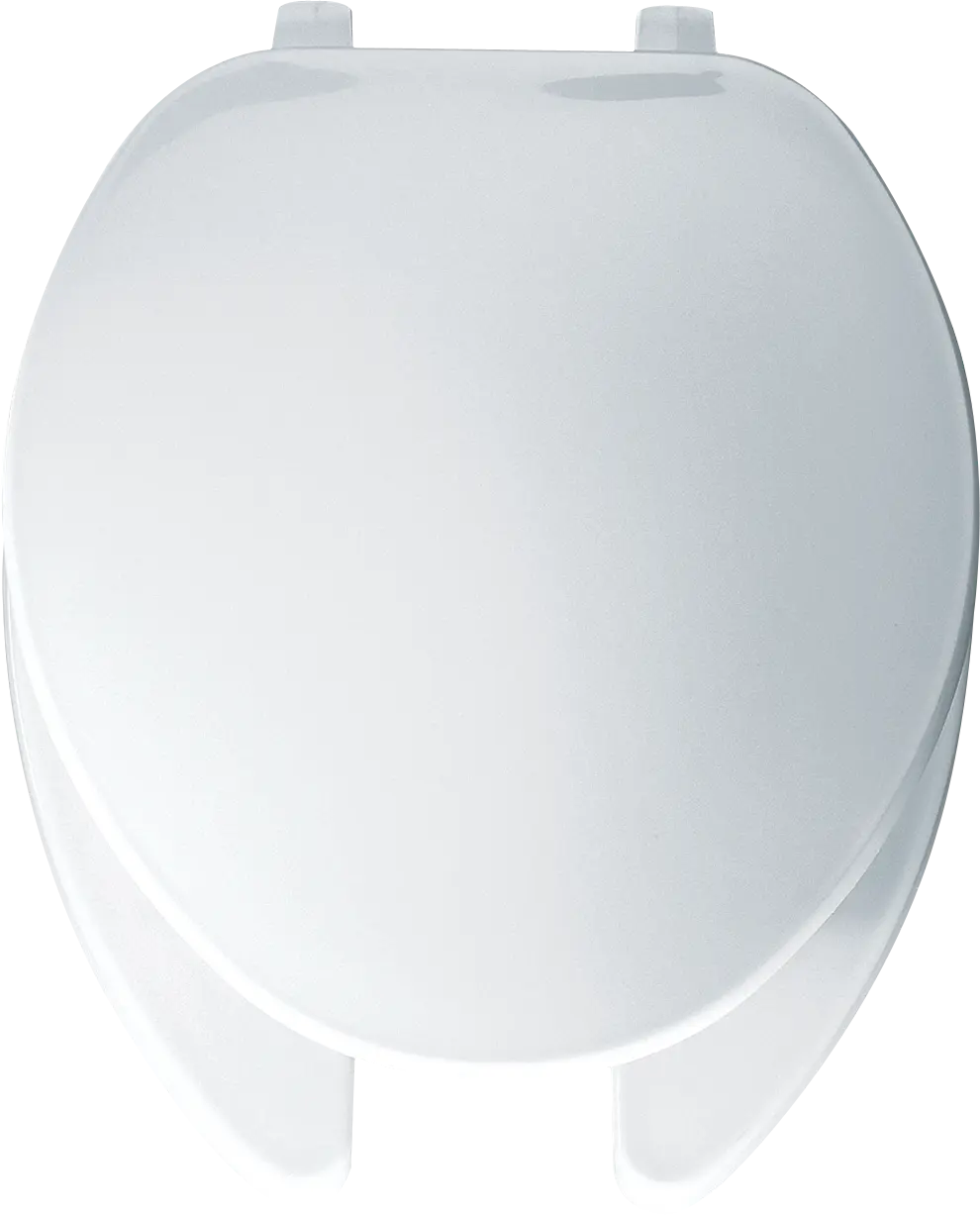Bemis Regular Duty White Solid Plastic Toilet Seat (Elongated Bowl)