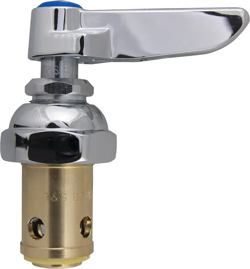 T&S Brass Eterna Spindle Assembly, Left Hand (Cold) Lever Handle & Screw Included 002713-40