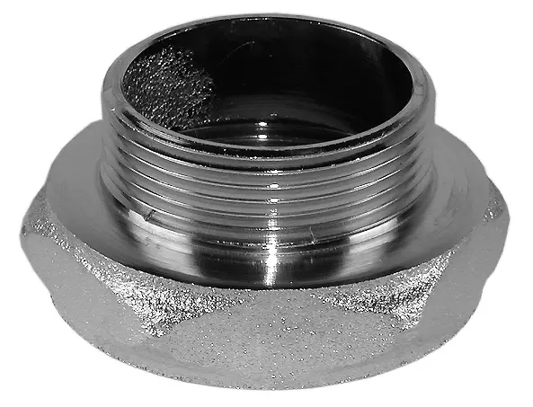 2" x 1-1/2" CP brass reducing nut