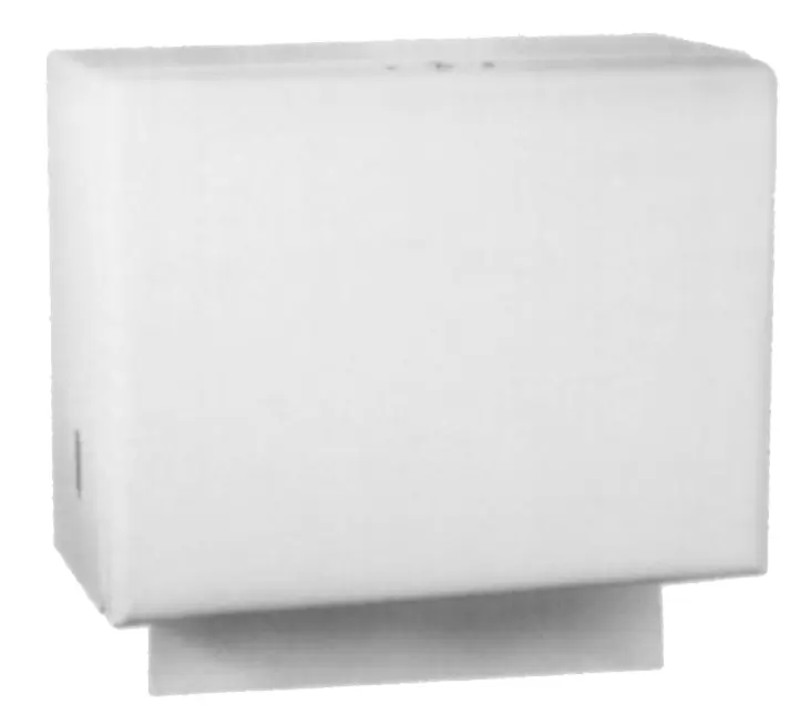 White Towel Cabinet Single Fold Style