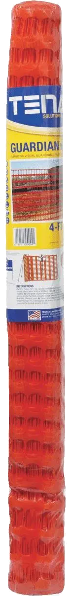 4' x 50' Polyethylene Orange Safety Fence