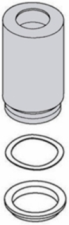 Kohler Chrome Short Handle Bonnet (1 15/16") Kit