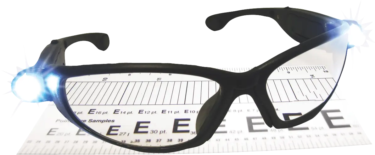 SAS 1.5 x Lens Strength LED Safety Glasses