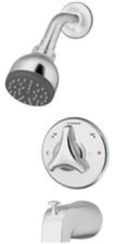 Symmons CP Shower With Tri Handle Diverter And Saf