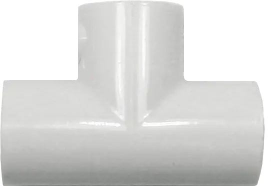 Schedule 40 PVC Tee, 1/2" Slip x Slip x Slip