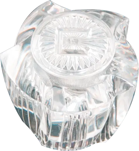 Royal Brass Cold Clear Acrylic Handle Assembly