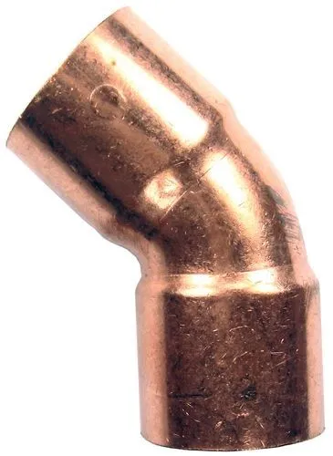1/4" Wrot Copper 45˚ Elbow