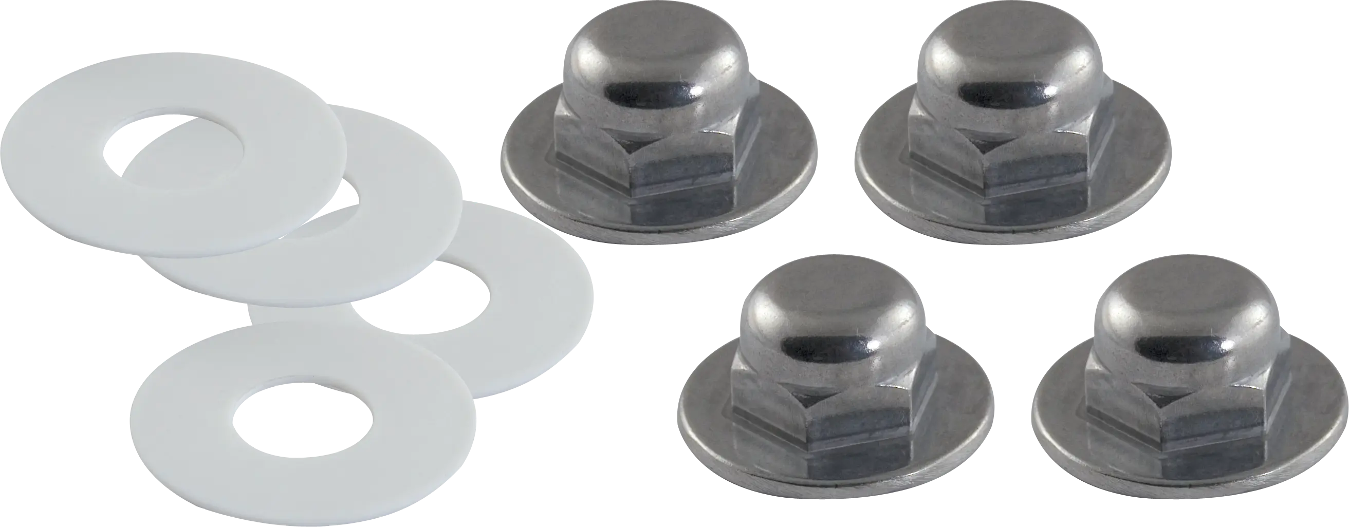 Closet Carrier Nut and Washer Set 4, 5/8" X 11 Thread